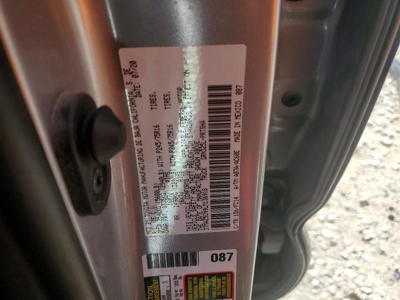 Aukcja sprzedaży 2020 Toyota Tacoma, vin: 3TMAZ5CN9LM136918, numer aukcji: 63796566