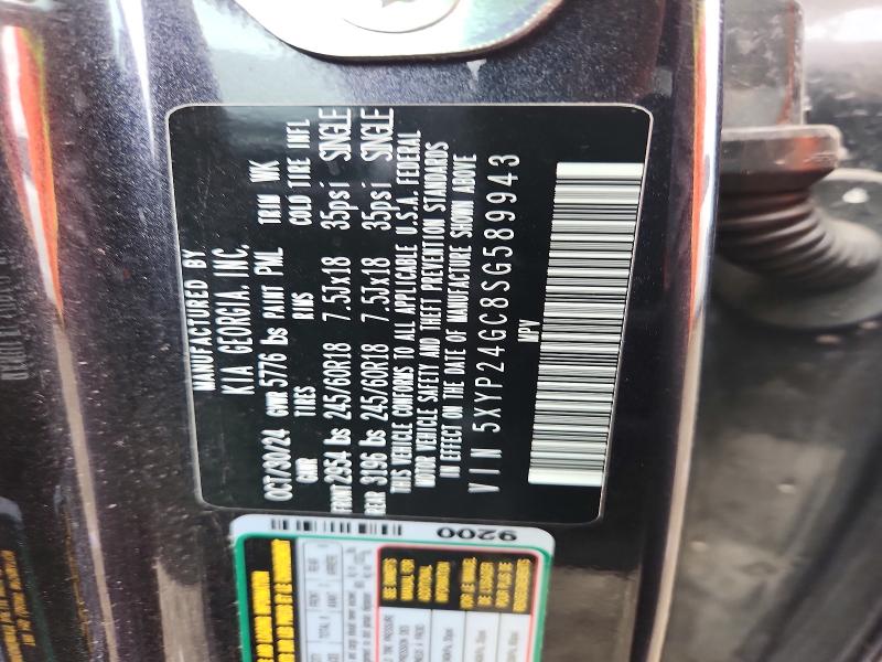 Aukcja sprzedaży 2025 Kia Telluride, vin: 5XYP24GC8SG589943, numer aukcji: 63582526
