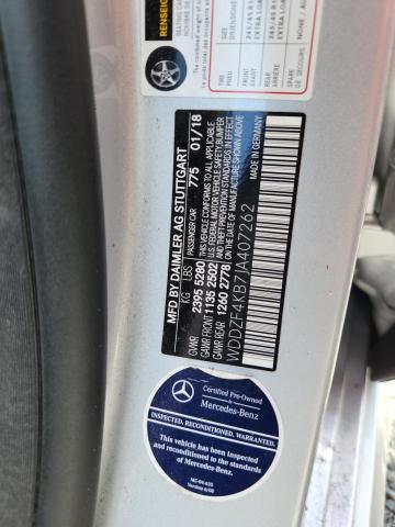 Продаж на аукціоні авто 2018 Mercedes-benz E, vin: WDDZF4KB7JA407262, номер лоту: 64992186