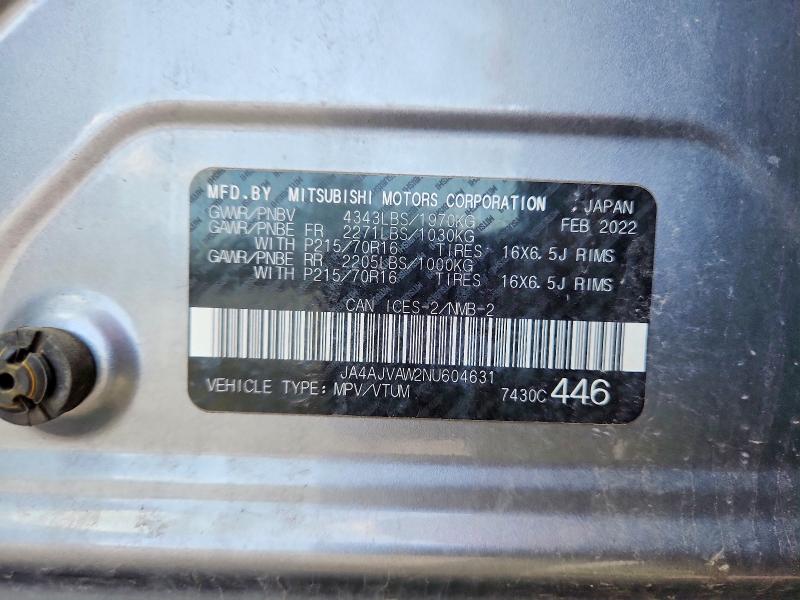 Продажа на аукционе авто 2022 Mitsubishi Rvr, vin: JA4AJVAW2NU604631, номер лота: 64554816