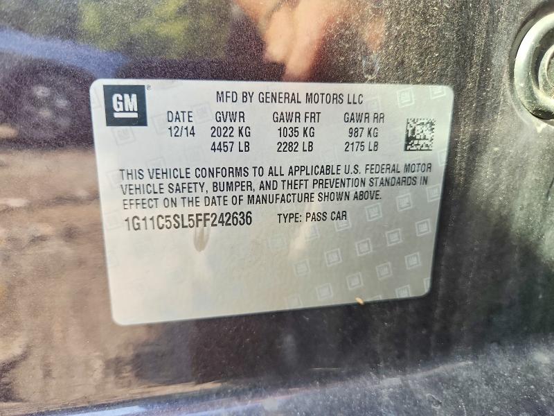 Aukcja sprzedaży 2015 Chevrolet Malibu, vin: 1G11C5SL5FF242636, numer aukcji: 66970526