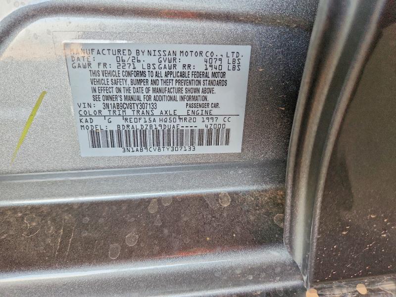 Aukcja sprzedaży 2026 Nissan Sentra, vin: 3N1AB9CV8TY307133, numer aukcji: 63803546