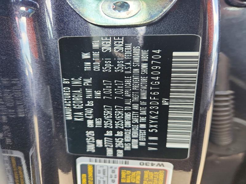 65189406 :رقم المزاد ، 5XYK23DF6TG409704 vin ، 2026 Kia Sportage مزاد بيع