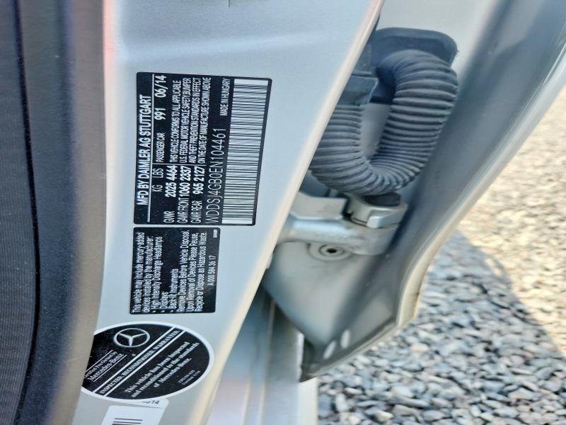 2014 Mercedes-benz Cla მანქანა იყიდება აუქციონზე, vin: WDDSJ4GB0EN104461, აუქციონის ნომერი: 64438356
