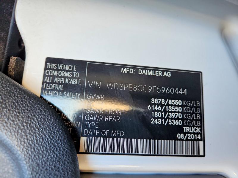 Aukcja sprzedaży 2015 Mercedes-benz Sprinter, vin: WD3PE8CC9F5960444, numer aukcji: 66297666
