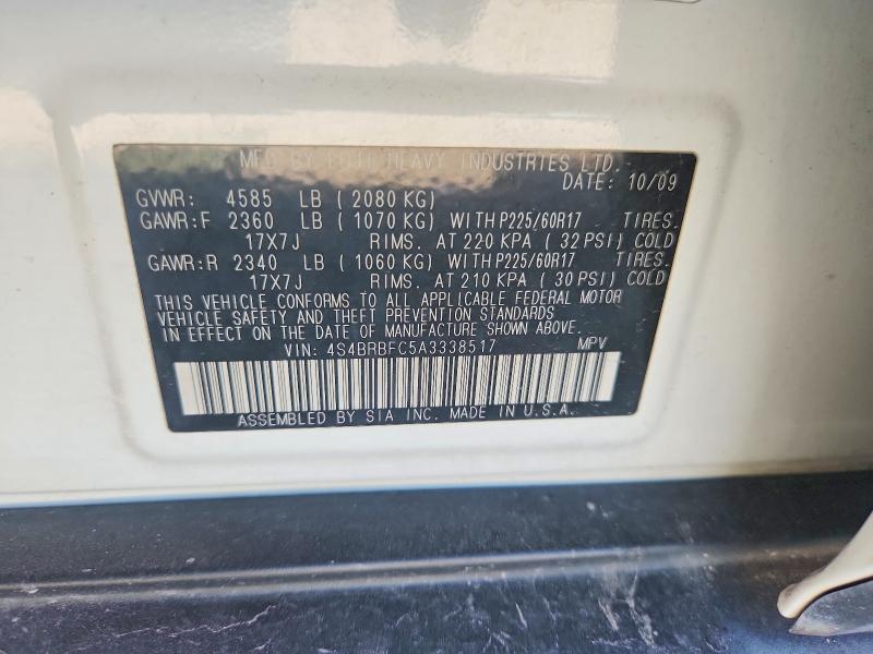 63708296 :رقم المزاد ، 4S4BRBFC5A3338517 vin ، 2010 Subaru Outback مزاد بيع