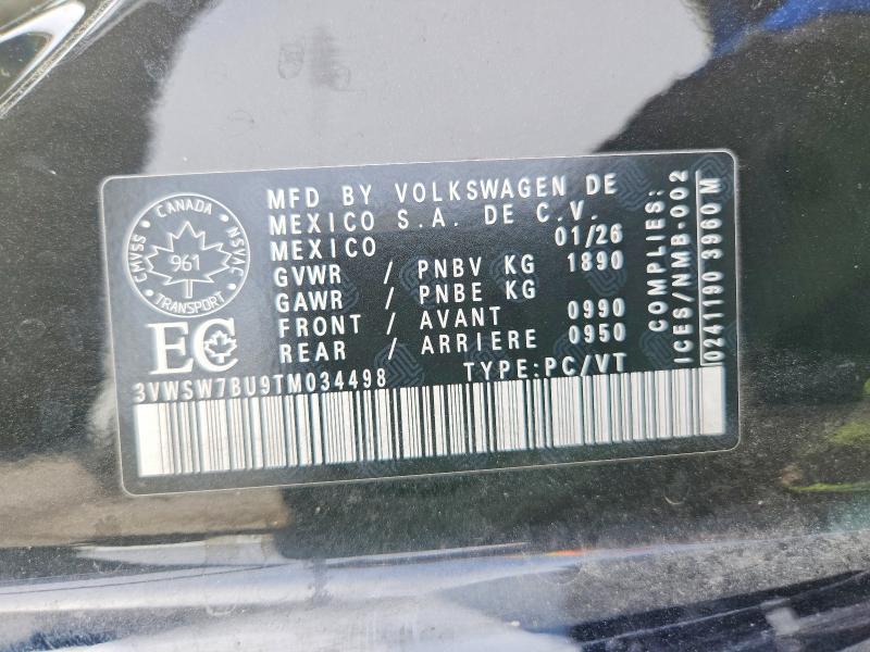 Продаж на аукціоні авто 2026 Volkswagen Jetta, vin: 3VWSW7BU9TM034498, номер лоту: 66393676