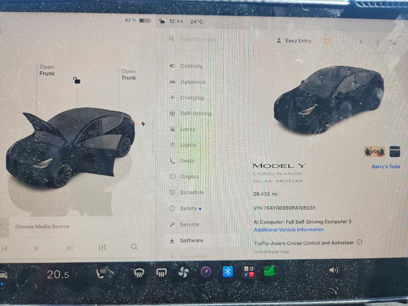 Aukcja sprzedaży 2023 Tesla Model Y, vin: 7SAYGDEE0PA105031, numer aukcji: 65698256