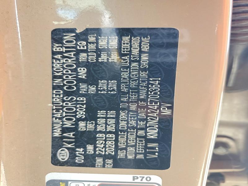 Aukcja sprzedaży 2014 Kia Soul, vin: KNDJN2A24E7053641, numer aukcji: 66098706