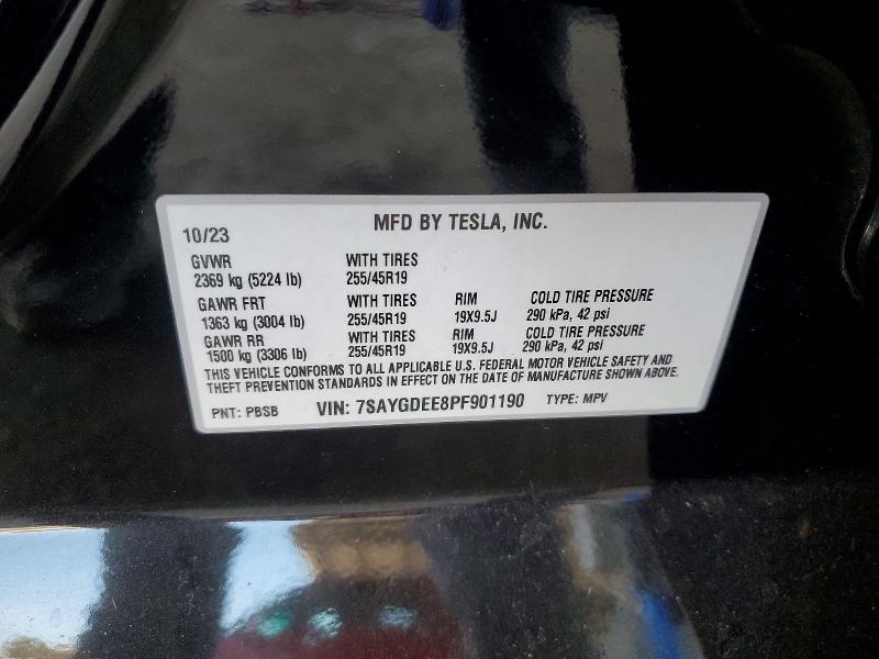 Aukcja sprzedaży 2023 Tesla Model Y, vin: 7SAYGDEE8PF901190, numer aukcji: 62275726