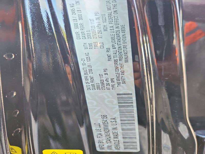 Продаж на аукціоні авто 2021 Jeep Wrangler Unlimited, vin: 1C4HJXEN3MW854156, номер лоту: 64019316