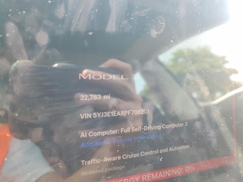 Продажа на аукционе авто 2023 Tesla Model 3, vin: 5YJ3E1EA8PF706201, номер лота: 64717226