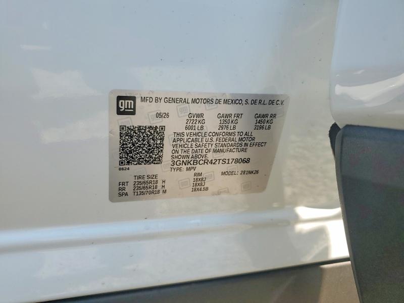 63616286 :رقم المزاد ، 3GNKBCR42TS178068 vin ، 2026 Chevrolet Blazer مزاد بيع
