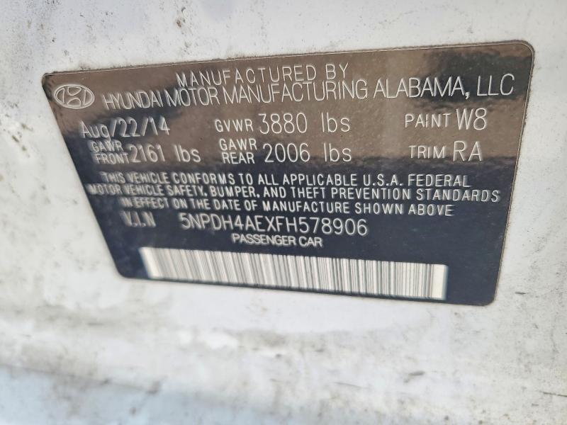 Aukcja sprzedaży 2015 Hyundai Elantra, vin: 5NPDH4AEXFH578906, numer aukcji: 64031606