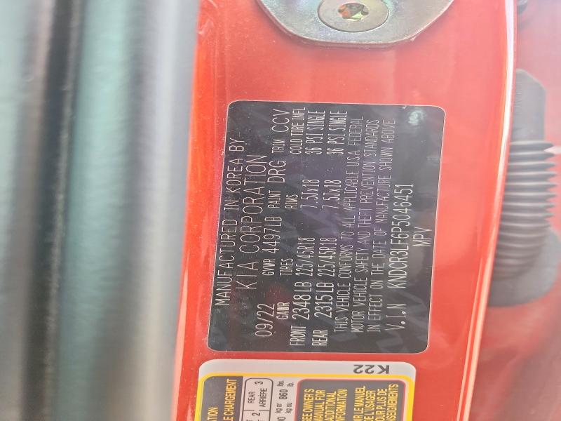 65452436 :رقم المزاد ، KNDCR3LF6P5046451 vin ، 2023 Kia Niro مزاد بيع