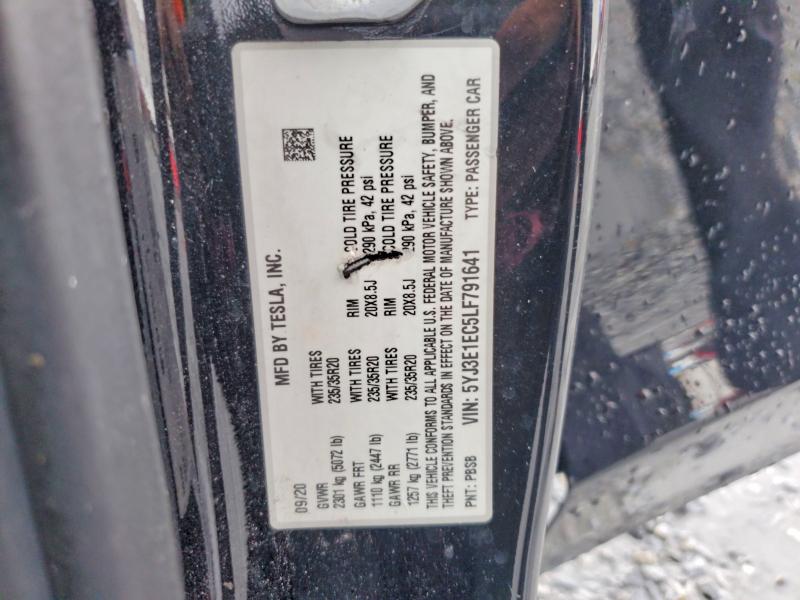 Aukcja sprzedaży 2020 Tesla Model 3, vin: 5YJ3E1EC5LF791641, numer aukcji: 63662076
