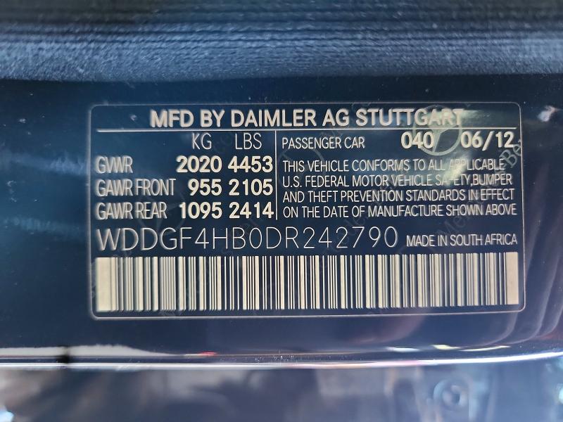 Продажа на аукционе авто 2013 Mercedes-benz C, vin: WDDGF4HB0DR242790, номер лота: 66455876