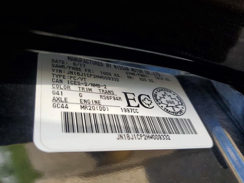 Aukcja sprzedaży 2017 Nissan Qashqai, vin: JN1BJ1CP2HW009332, numer aukcji: 65225586