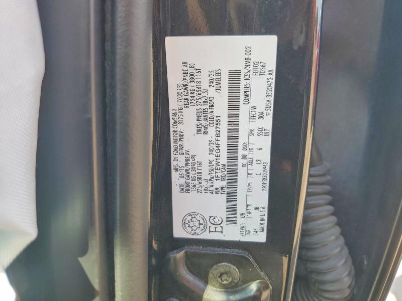 Продаж на аукціоні авто 2015 Ford F150, vin: 1FTEW1EG4FFB27551, номер лоту: 66986596