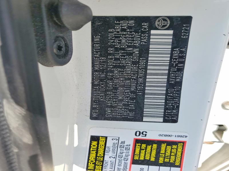 Продаж на аукціоні авто 2019 Toyota Camry, vin: 4T1B31HK7KU510901, номер лоту: 63501816