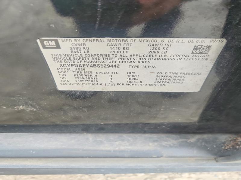 Продажа на аукционе авто 2011 Cadillac Srx, vin: 3GYFNAEY4BS529442, номер лота: 64558696