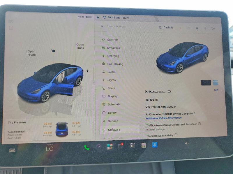 Продаж на аукціоні авто 2022 Tesla Model 3, vin: 5YJ3E1EA9NF320934, номер лоту: 65935096