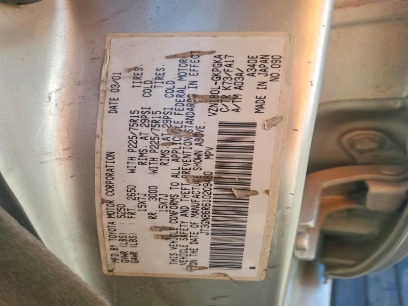 63771676 :رقم المزاد ، JT3GN86R610209480 vin ، 2001 Toyota 4runner مزاد بيع