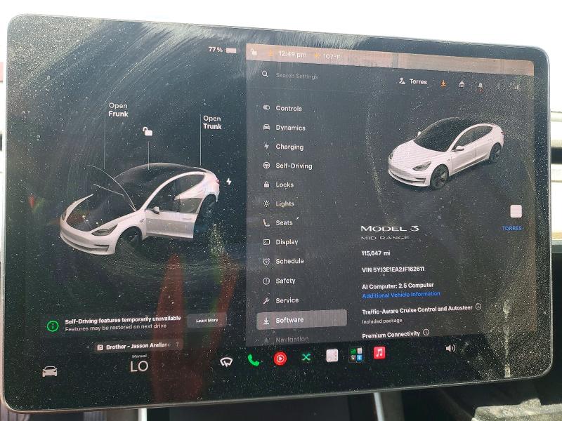 Aukcja sprzedaży 2018 Tesla Model 3, vin: 5YJ3E1EA2JF162611, numer aukcji: 66425366