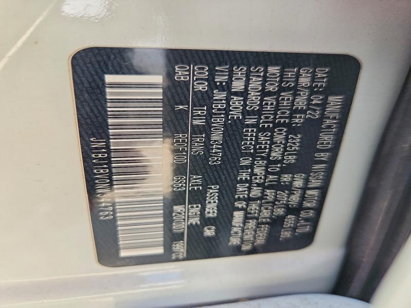 Aukcja sprzedaży 2022 Nissan Rogue Sport, vin: JN1BJ1BV0NW344763, numer aukcji: 63416676