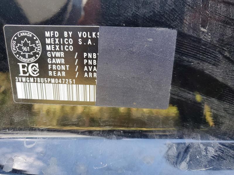 2023 Volkswagen Jetta მანქანა იყიდება აუქციონზე, vin: 3VWGM7BU5PM047251, აუქციონის ნომერი: 65620686