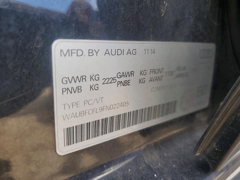 Продаж на аукціоні авто 2015 Audi A4, vin: WAUBFCFL9FN022405, номер лоту: 66926456