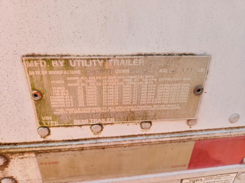 Aukcja sprzedaży 2002 Utility Trailer Trailer, vin: 1UYVS24852U700606, numer aukcji: 63768046