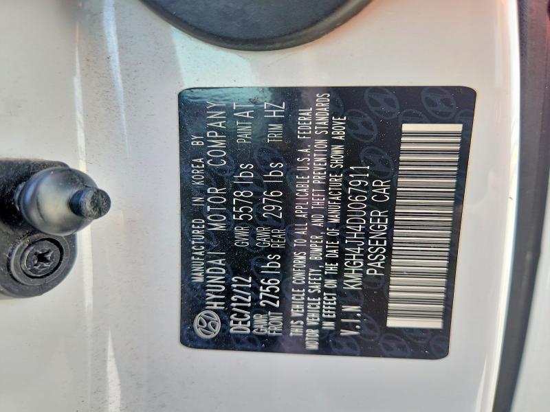 2013 Hyundai Equus მანქანა იყიდება აუქციონზე, vin: KMHGH4JH4DU067911, აუქციონის ნომერი: 63648016
