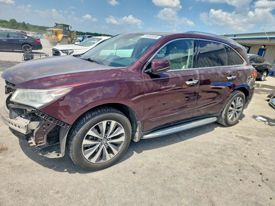 2015 Acura Mdx მანქანა იყიდება აუქციონზე, vin: 5FRYD3H47FB001056, აუქციონის ნომერი: 64995896