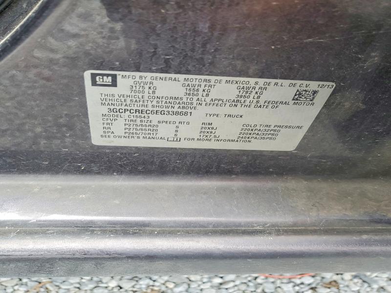 Продажа на аукционе авто 2014 Chevrolet Silverado, vin: 3GCPCREC6EG338681, номер лота: 64431526