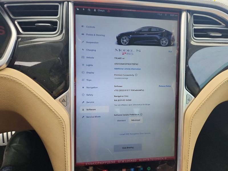 Aukcja sprzedaży 2013 Tesla Model S, vin: 5YJSA1CP4DFP25743, numer aukcji: 61597486