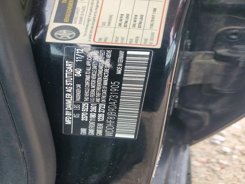 Aukcja sprzedaży 2013 Mercedes-benz E, vin: WDDHF8JB9DA731905, numer aukcji: 66599436