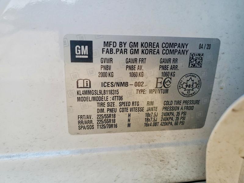 Продажа на аукционе авто 2020 Buick Encore Gx, vin: KL4MMGSL9LB118315, номер лота: 64494596