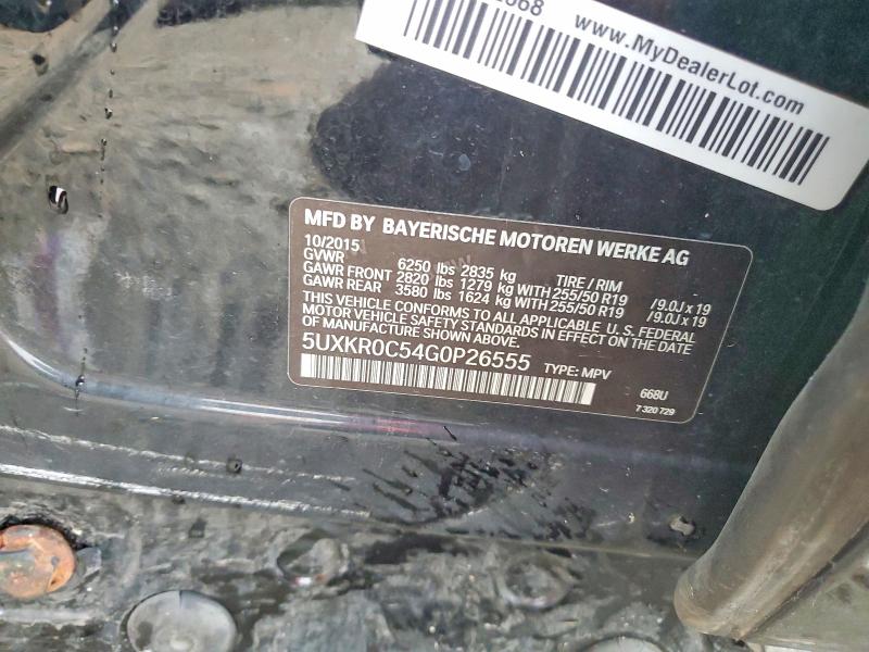 2016 Bmw X5 მანქანა იყიდება აუქციონზე, vin: 5UXKR0C54G0P26555, აუქციონის ნომერი: 64236696