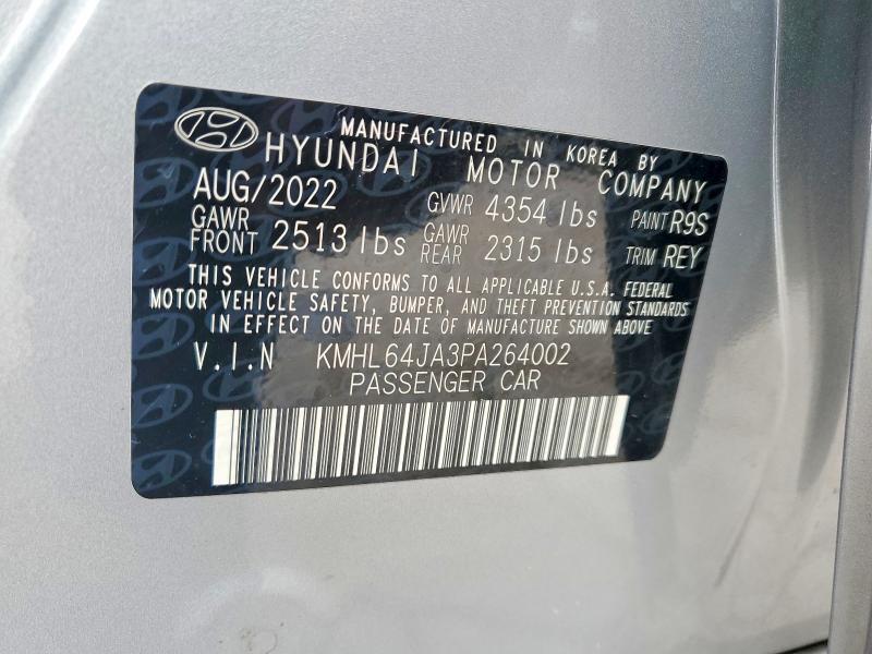Auction sale of the 2023 Hyundai Sonata, vin: KMHL64JA3PA264002, lot number: 65870046