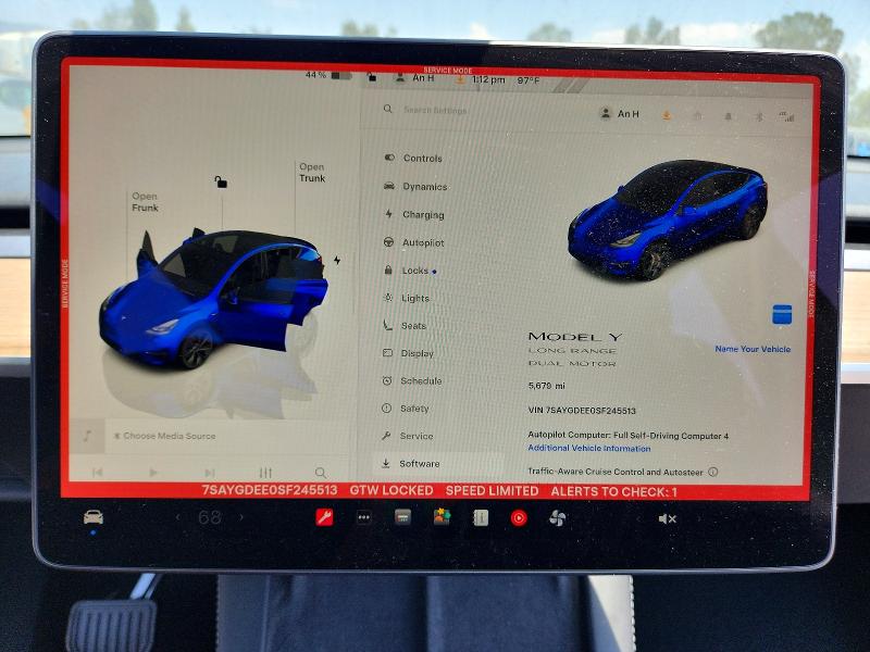 Aukcja sprzedaży 2025 Tesla Model Y, vin: 7SAYGDEE0SF245513, numer aukcji: 64619066
