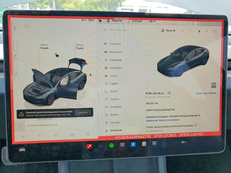 64966366 :رقم المزاد ، 5YJ3E1EA2SF942738 vin ، 2025 Tesla Model 3 مزاد بيع