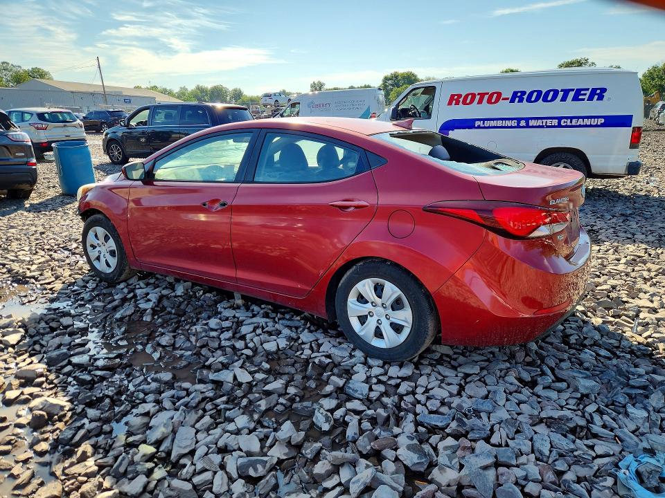 63553816 :رقم المزاد ، 5NPDH4AE9GH756404 vin ، 2016 Hyundai Elantra مزاد بيع