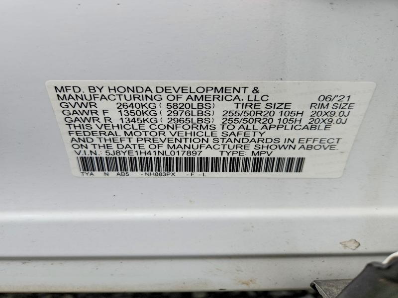Продажа на аукционе авто 2022 Acura Mdx, vin: 5J8YE1H41NL017897, номер лота: 66081056