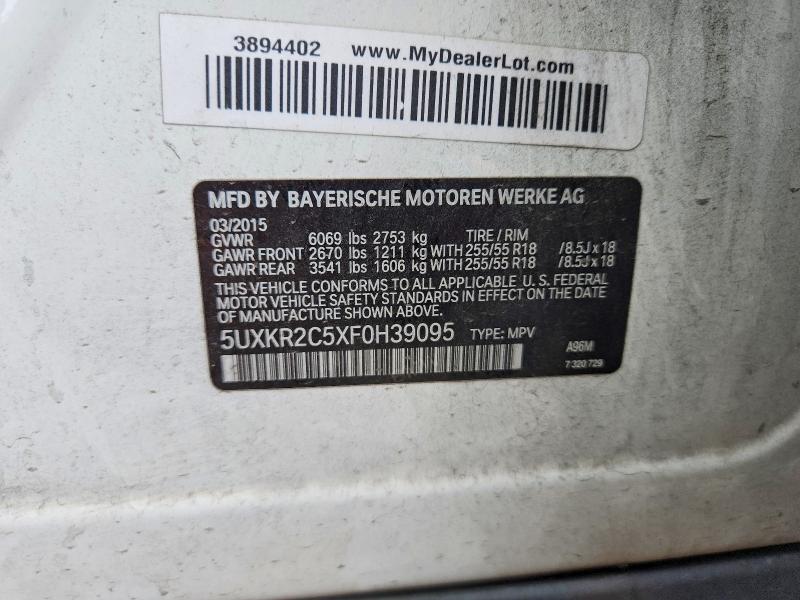 Продаж на аукціоні авто 2015 Bmw X5, vin: 5UXKR2C5XF0H39095, номер лоту: 64598566