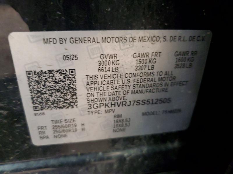 Продажа на аукционе авто 2025 Honda Prologue, vin: 3GPKHVRJ7SS512505, номер лота: 65719366