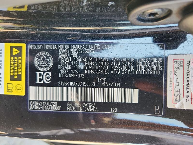 Продажа на аукционе авто 2013 Lexus Rx 350, vin: 2T2BK1BAXDC158853, номер лота: 63478036