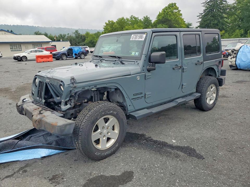 67001996 :رقم المزاد ، 1C4BJWDG6FL666285 vin ، 2015 Jeep Wrangler Unlimited مزاد بيع