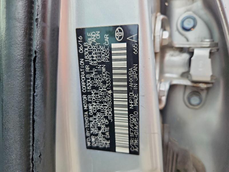 Продажа на аукционе авто 2016 Toyota Prius C, vin: JTDKDTB35G1133377, номер лота: 53830286