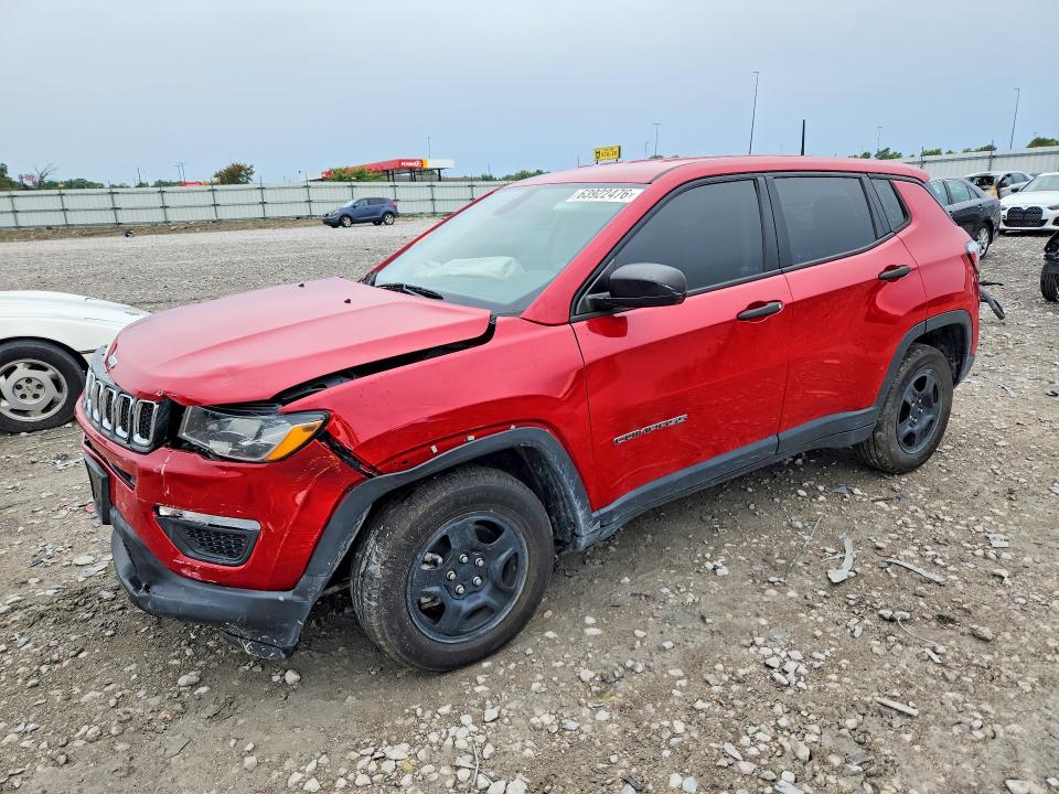 Продаж на аукціоні авто 2018 Jeep Compass, vin: 3C4NJCAB4JT271748, номер лоту: 63922476